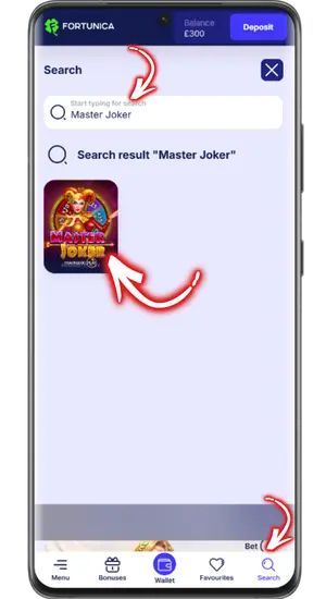 Search Master Joker Pragmatic Play casino lobby