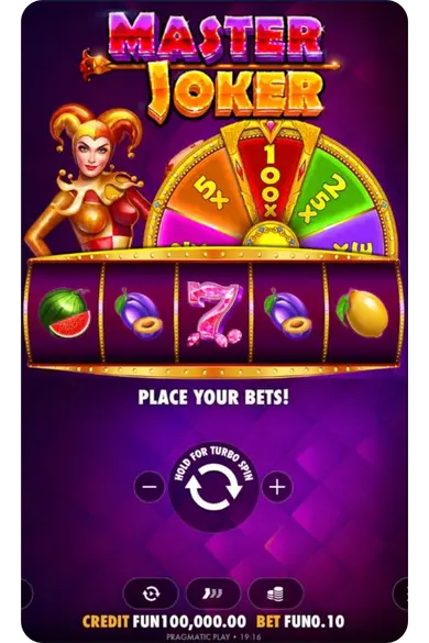 Master Joker slot interface fortune wheel place your bets